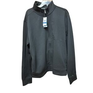 Perry Ellis Men's XL Blk Zip Performance‎ Jacket Golf Casual Athletic Athleisure